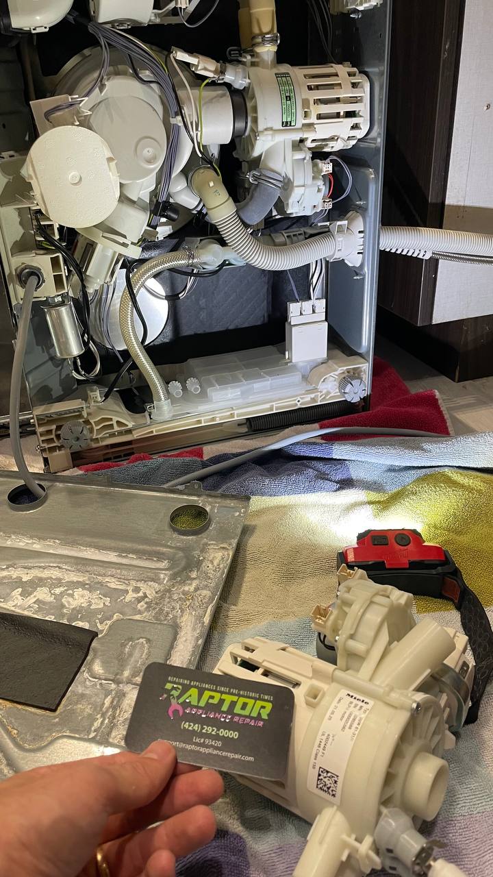 Miele Dishwasher Circulation Pump Replacement in La Cañada Flintridge, CA (1)